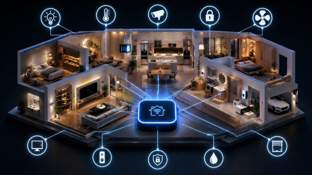 Smart Home Kosten 2026 im Überblick: Preise für KNX, Beleuchtung, Sicherheit, Heizung, Installation und Vollausstattung. Was ein intelligentes Haus in Deutschland heute wirklich kostet.