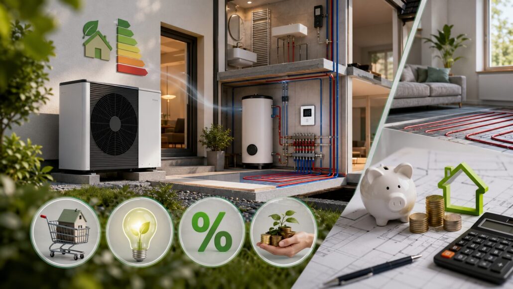 Wärmepumpe Kosten 2026: Was Anschaffung, Einbau und Strom wirklich kosten, wie die KfW-Förderung bis 70 Prozent funktioniert, welche Rolle die JAZ spielt und welche Planungsfehler am teuersten werden.